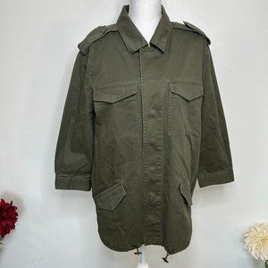 Who What Wear Green Utility Jacket Grunge